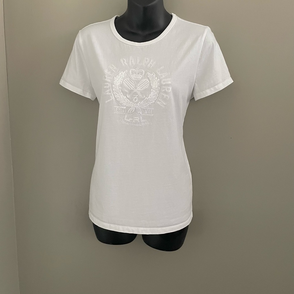 Ralph Lauren White Cotton Tee